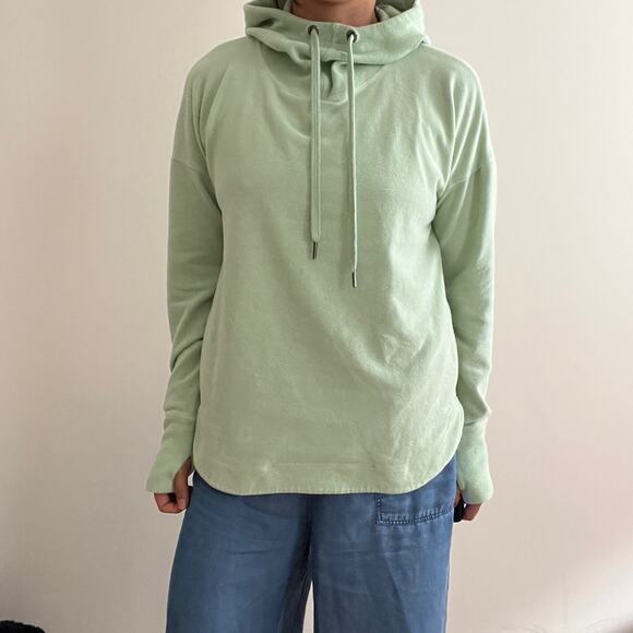 Sweaty Betty Mock Neck Fleece Hoodie Mint Green Size 4 / 6 (Small) - Picture 8 of 15